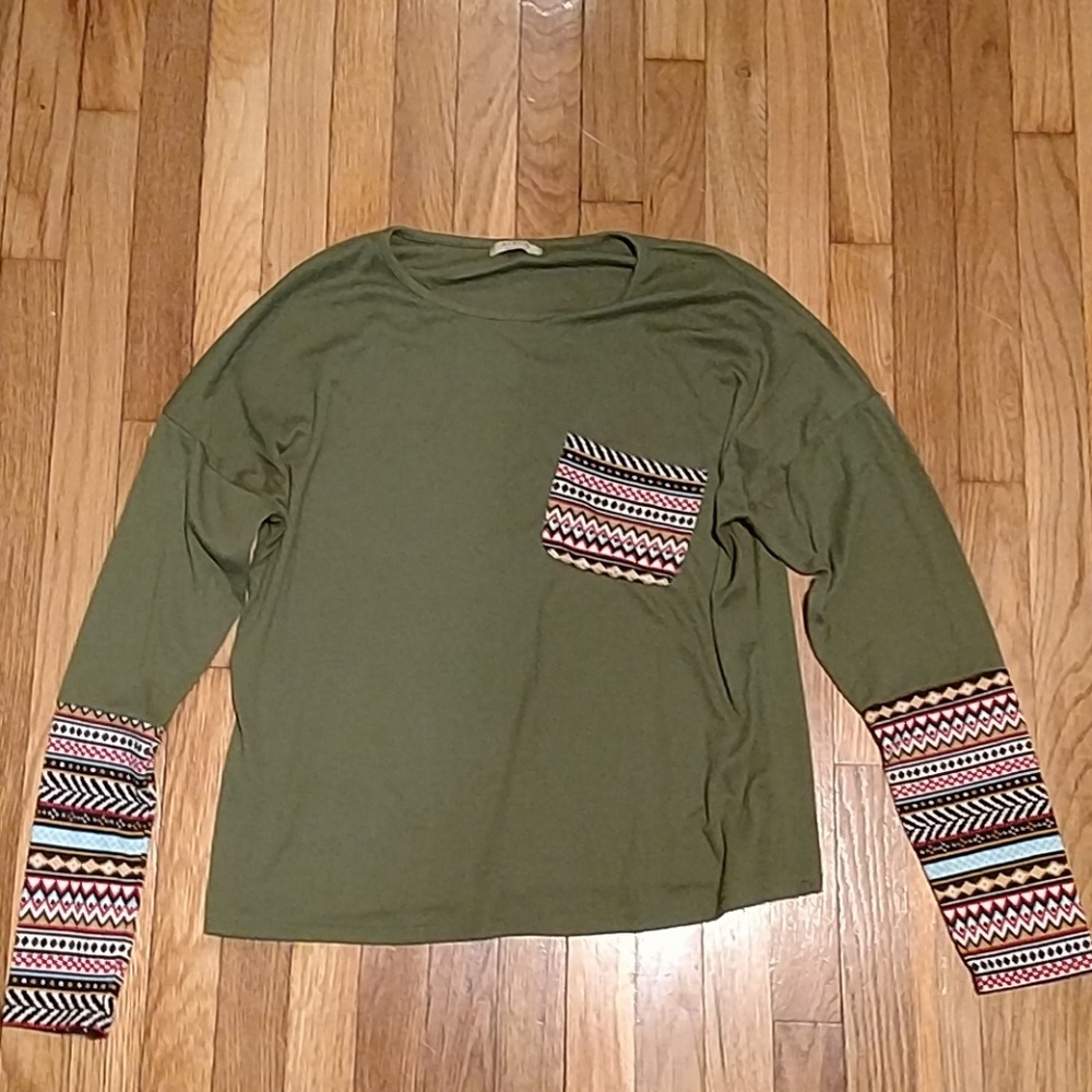 Long sleeve Boho top